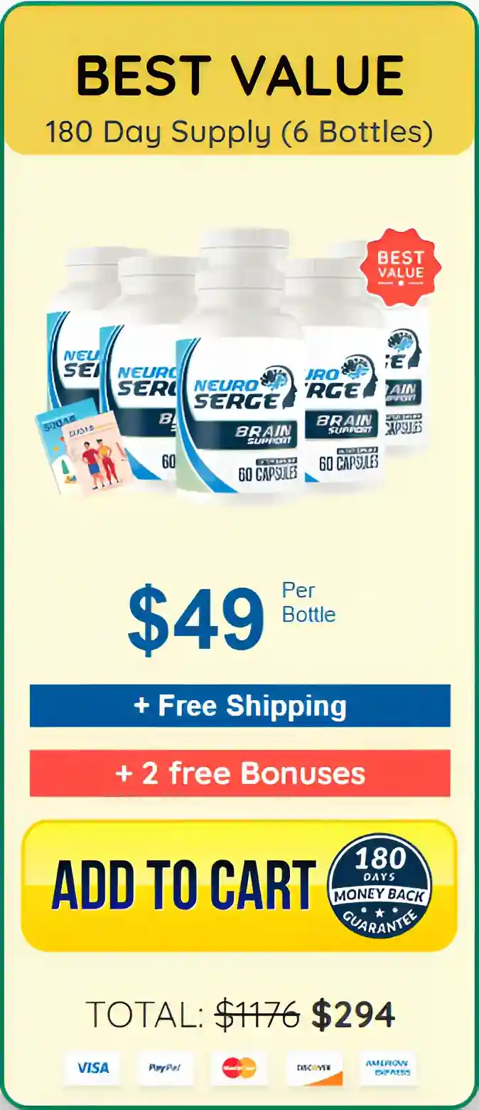 Neuro Serge 6 Bottle pricing
